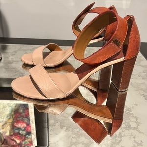 Chloe block heel shoes